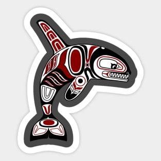 Haida orca Sticker